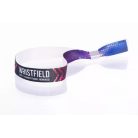 Látkový náramok s farebnou potlačou - Hliníkovým krúžkom - EXPRES