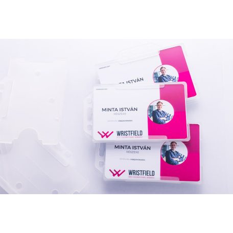 Plastová karta veľkosti bankovej karty s 1 farebnou potlačou