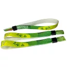 R-PET náramok (z recyklovaných PET fliaš, 15x340 mm, s farebnou potlačou na jednej strane) - s plastovým krúžkom