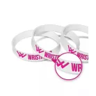 Silikónový náramok - S vonkajšou razbou a výplňou 1 farbou