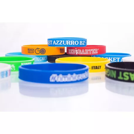 Silikónový náramok - S jedinečnou 1 farebnou potlačou - Detská veľkosť