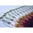 Náramky 1" Tyvek S farebnou potlačou a s čiarovým kódom