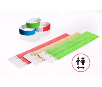   Náramky Tyvek 3/4" - Detská veľkosť (20cm) - Bez potlače