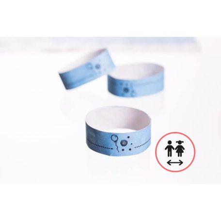Náramky Tyvek 3/4" vzorované - Detská veľkosť (20cm)