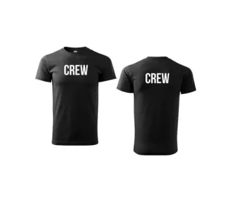 Unisex s okrúhlym výstrihom CREW nápisom