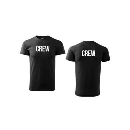 Unisex s okrúhlym výstrihom CREW nápisom