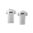 Unisex s okrúhlym výstrihom CREW nápisom