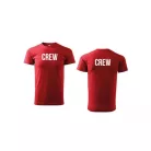 Unisex s okrúhlym výstrihom CREW nápisom