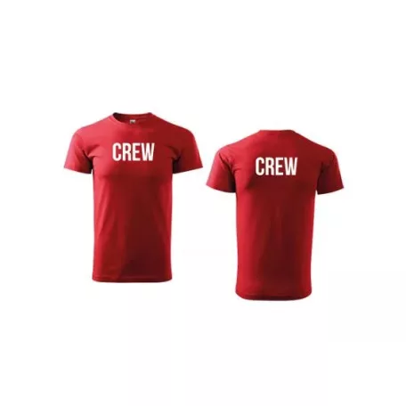 Unisex s okrúhlym výstrihom CREW nápisom