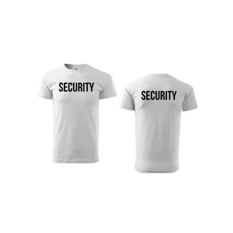 Unisex s okrúhlym výstrihom SECURITY nápisom