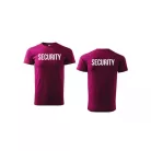 Unisex s okrúhlym výstrihom SECURITY nápisom