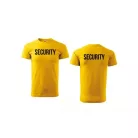 Unisex s okrúhlym výstrihom SECURITY nápisom