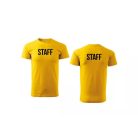 Unisex s okrúhlym výstrihom STAFF nápisom